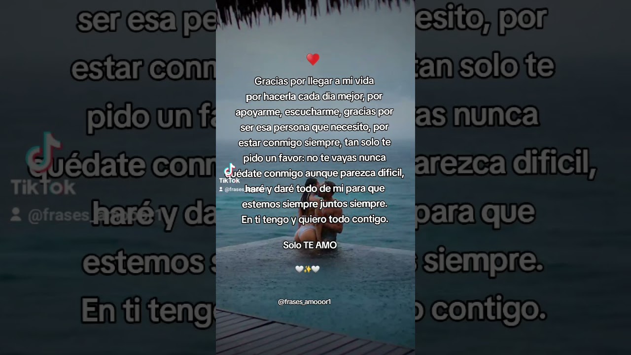 Te digo algo amor...&hearts;️&hearts;️ #teamoamor #amor #dedicar #frases #paramiamor #teamo #amorpuro #teamoamor