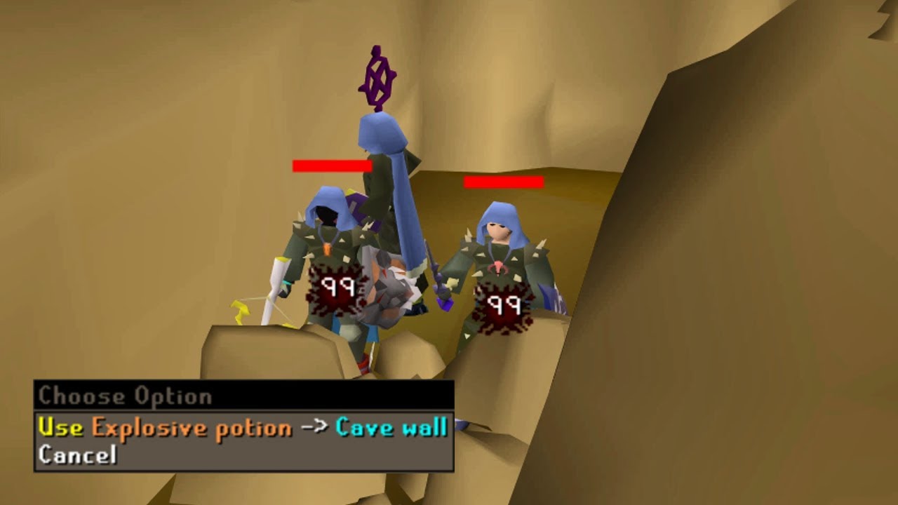 Exploding The Cave Wall in Castle Wars