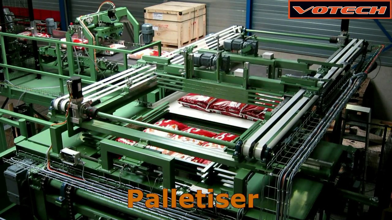 Votech overview bagging and palletising machines