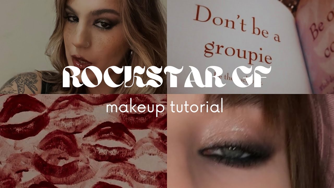 tutorial make rockstar girlfriend/messy girl makeup