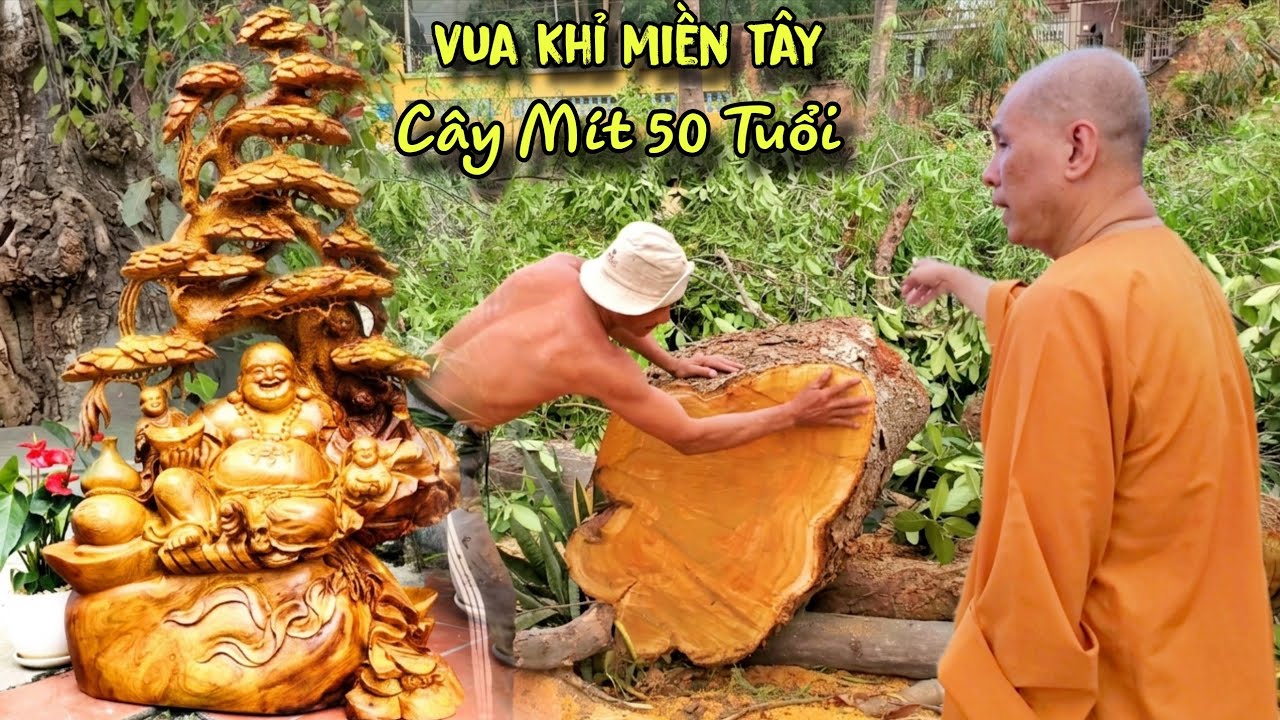 Đỉnh! Vua Khỉ Cưa C&acirc;y M&iacute;t Hơn 50 Năm Tuổi Ở Ch&ugrave;a Thầy Tr&ograve; Vua Khỉ Xử L&yacute; Thế N&agrave;o Để Lấy Gỗ Tạc Tượng