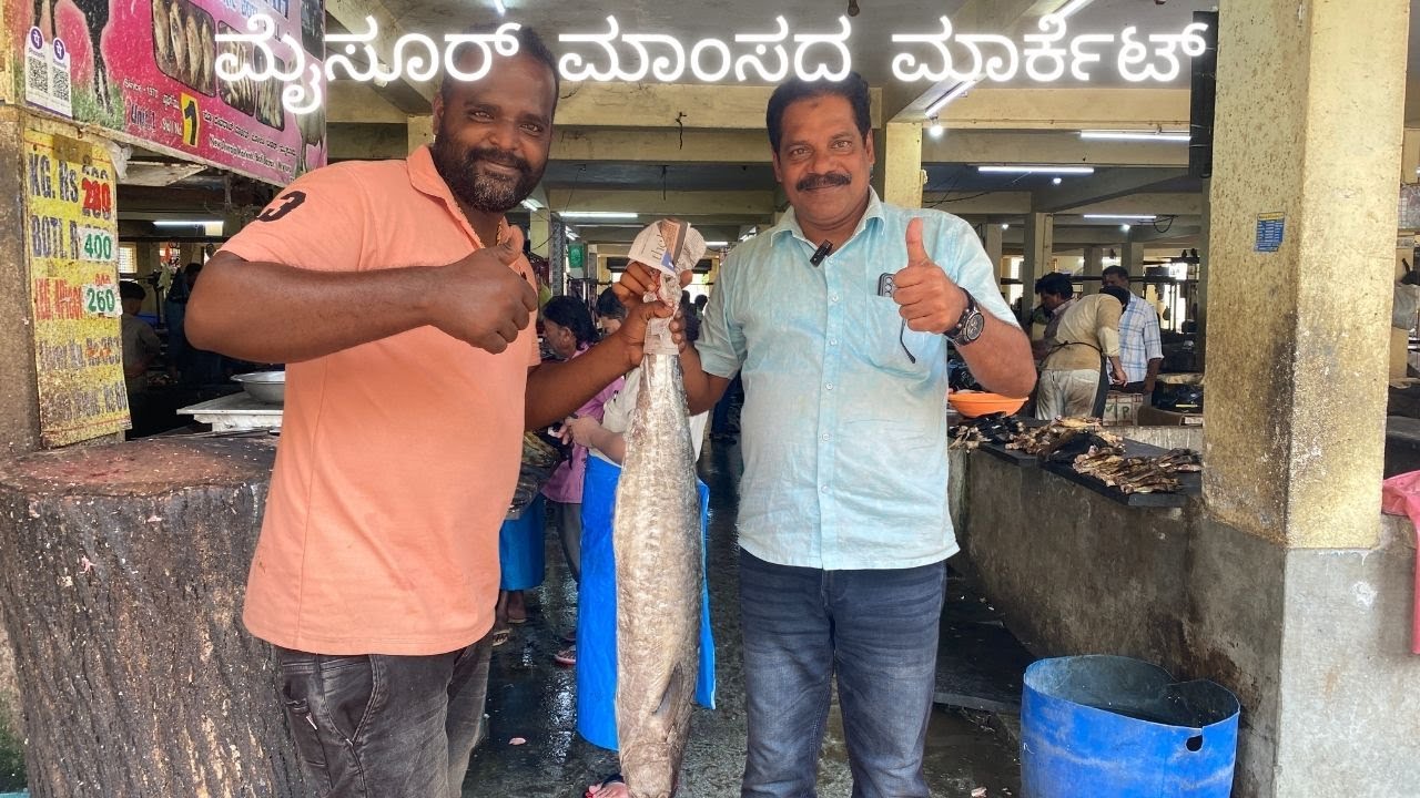 Fresh Mysore Meat Market!!! Sea Food!! Mutton!! Chicken Lollipop....