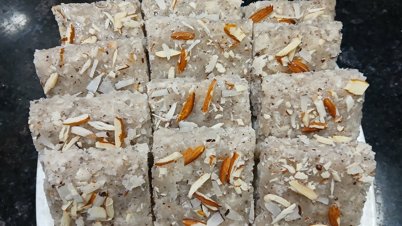 coconut barfi/सूखे नारियल की सबसे आसान और सबसे स्वादिष्ट बर्फी/coconut barfi in 10 minute
