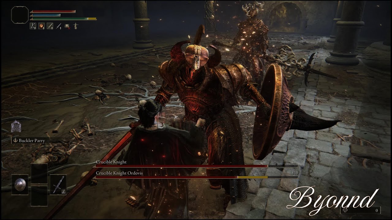 ELDEN RING Crucible Knight Duo no Hit (RL1, Wretch)