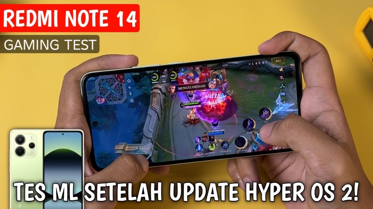 Tes Main Mobile Legends di Redmi Note 14 Setelah Update Android 15 & Hyper OS 2!