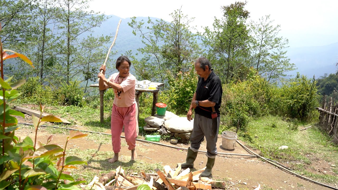 jungle man's  love and hate with his wife in the village || life in rural Nepal || rural Nepal ||