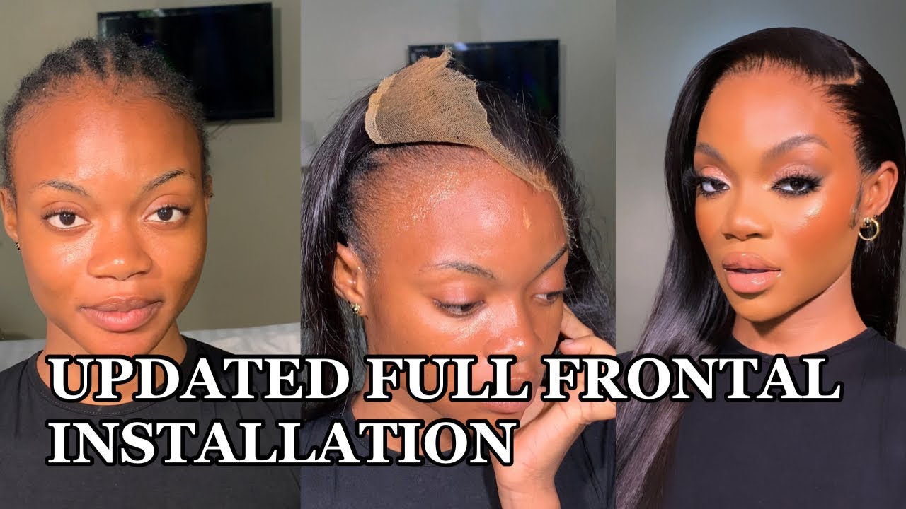 FRONTAL INSTALLATION | SUPER FLAT INSTALL | using a frontal and a full closure | Bloom it hair
