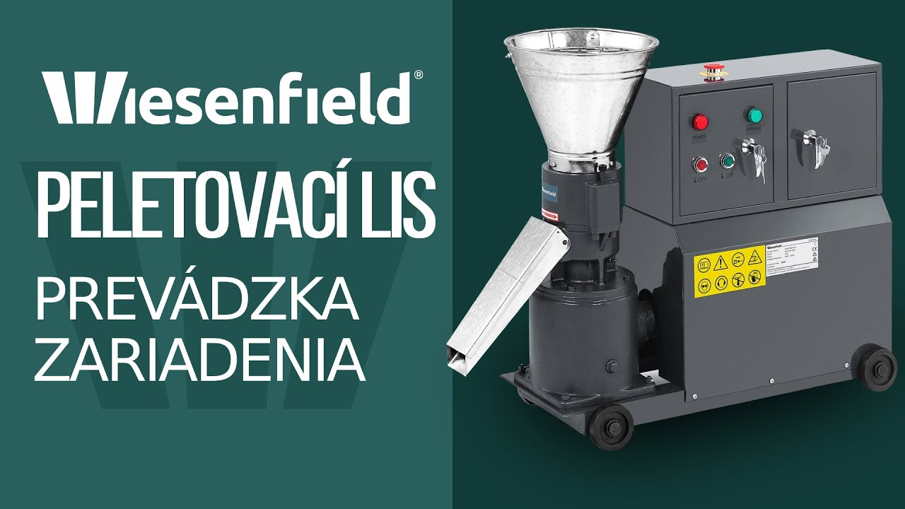 Peletovací lis Wiesenfield WIE-PM-1500 | Prevádzka zariadenia