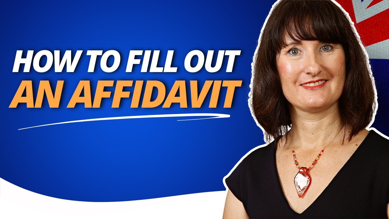 How to Fill Out an Affidavit