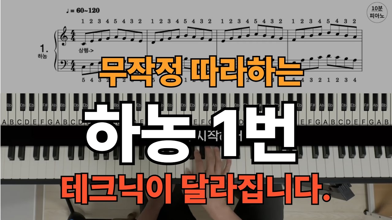 강의)하농 1번(Hanon No.1) 독학으로 배우는 피아노 테크닉 연습