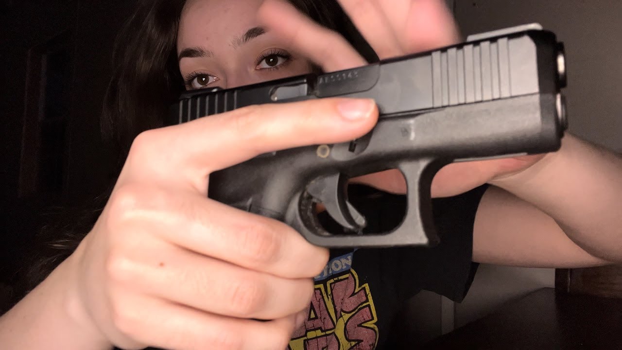 ASMR Glock 26 Intense Slide Sounds Relaxing Tapping & Whispering For Sleep in 10 Minutes