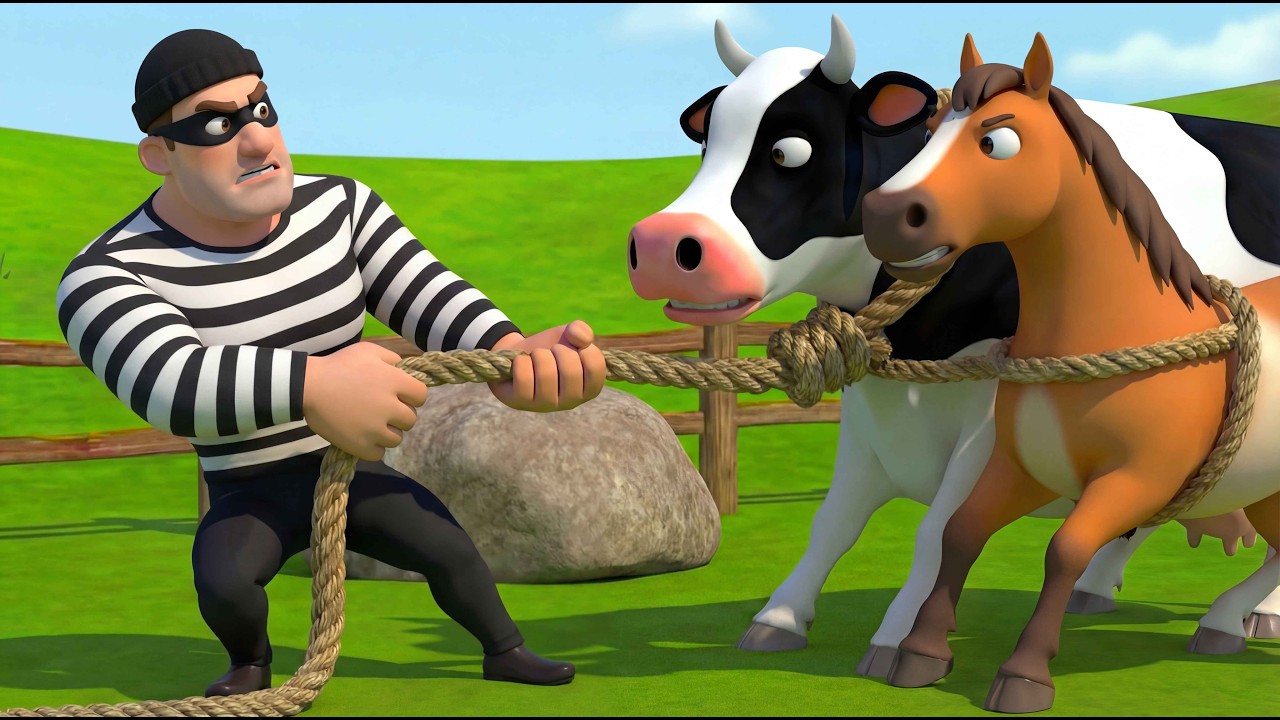 Thief Attacks Old MacDonald’s Farm 😱 | All Animals Stolen 🐄🐎