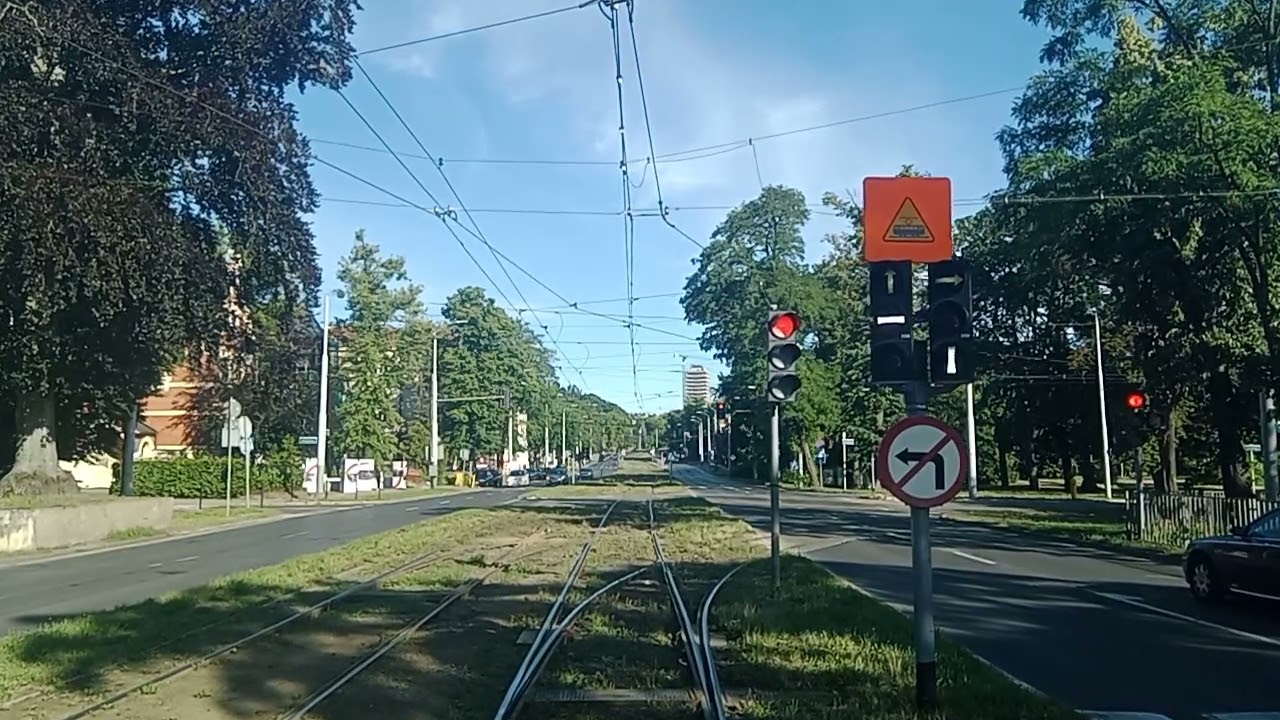 Tramwaje Szczecin linia nr 9 (lipiec 2022)(cabview)