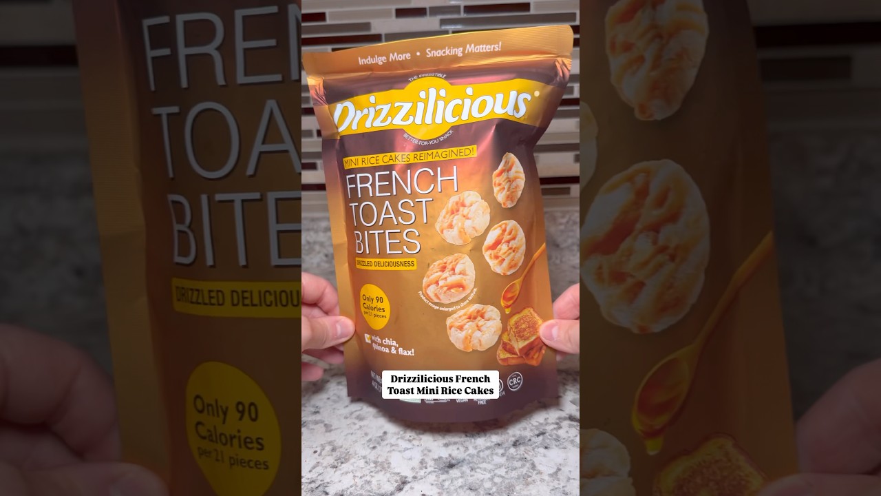 Drizzilicious latest mini rice cake flavor is French Toast! #frenchtoast #ricecakes #snacks