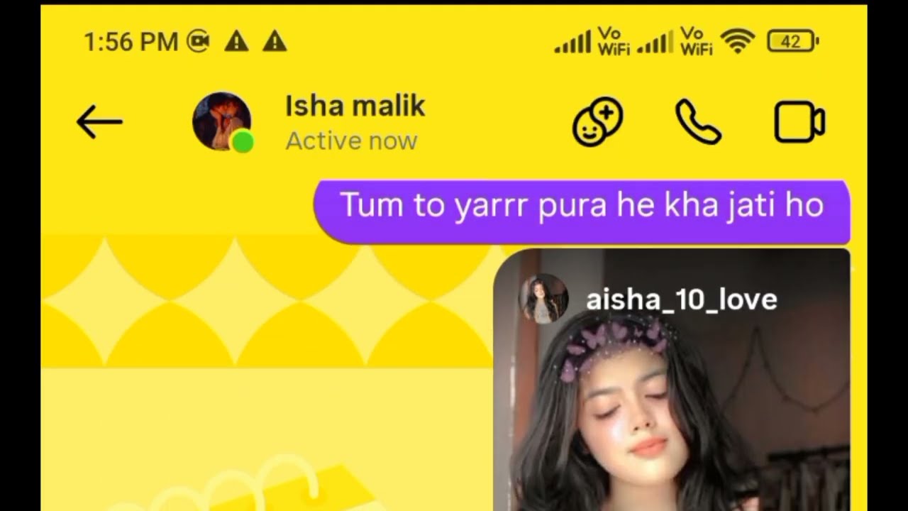 Instagram se sexy chat video || Girlfriend se sex chat video || GF and BF ke romantic chat video||