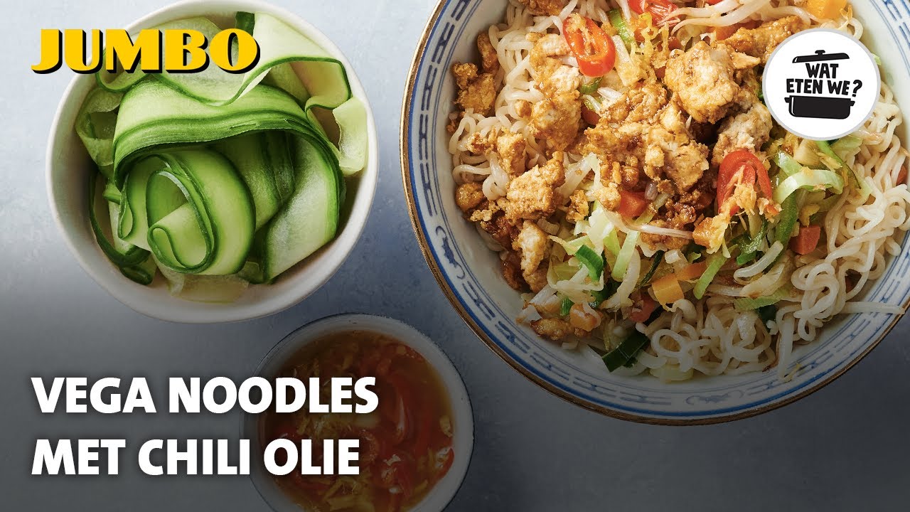 Wat eten we? Vega noodles met chili-olie