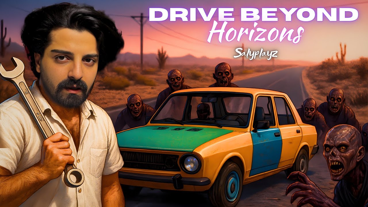 اومدم بین زامبیا ماشین بسازم باهاش فرار کنم!😱🚗| Drive Beyond Horizons-part1