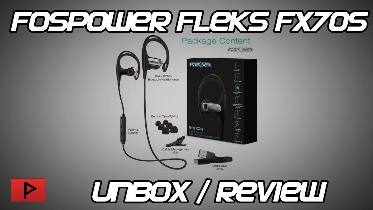 [Unbox] FosPower Flecks FX70s Wireless Bluetooth Sport Headphones