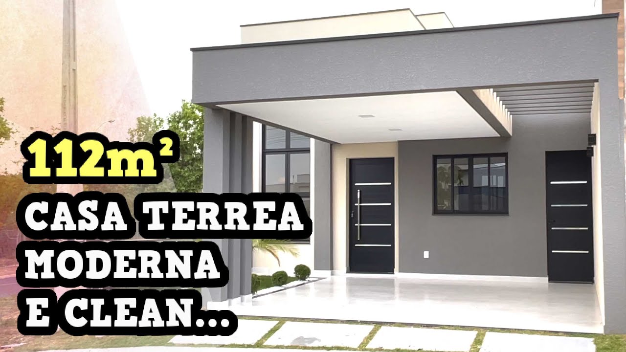TOUR CASA TERREA A VENDA 112m² MODERNA E CLEAN, TERRENO DE 150m², CONDOMINIO FECHADO