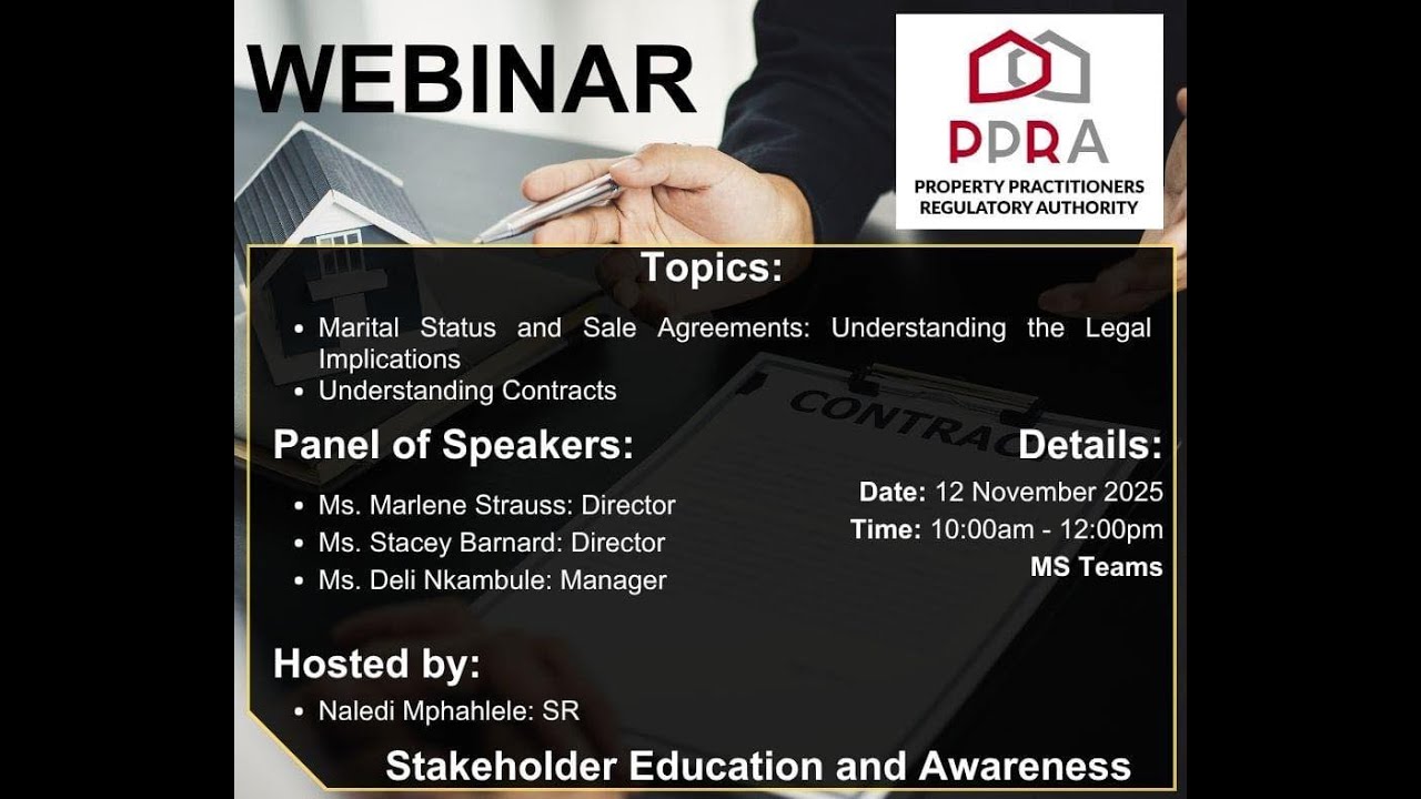 Webinar on Marital Status and Sale Agreement  Understanding Contracts