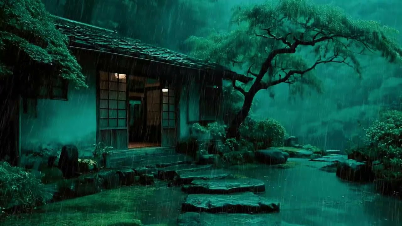 THUNDER & RAIN sounds for Sleeping and Meditation | No Ads | 4 Hours #subtlerainsounds