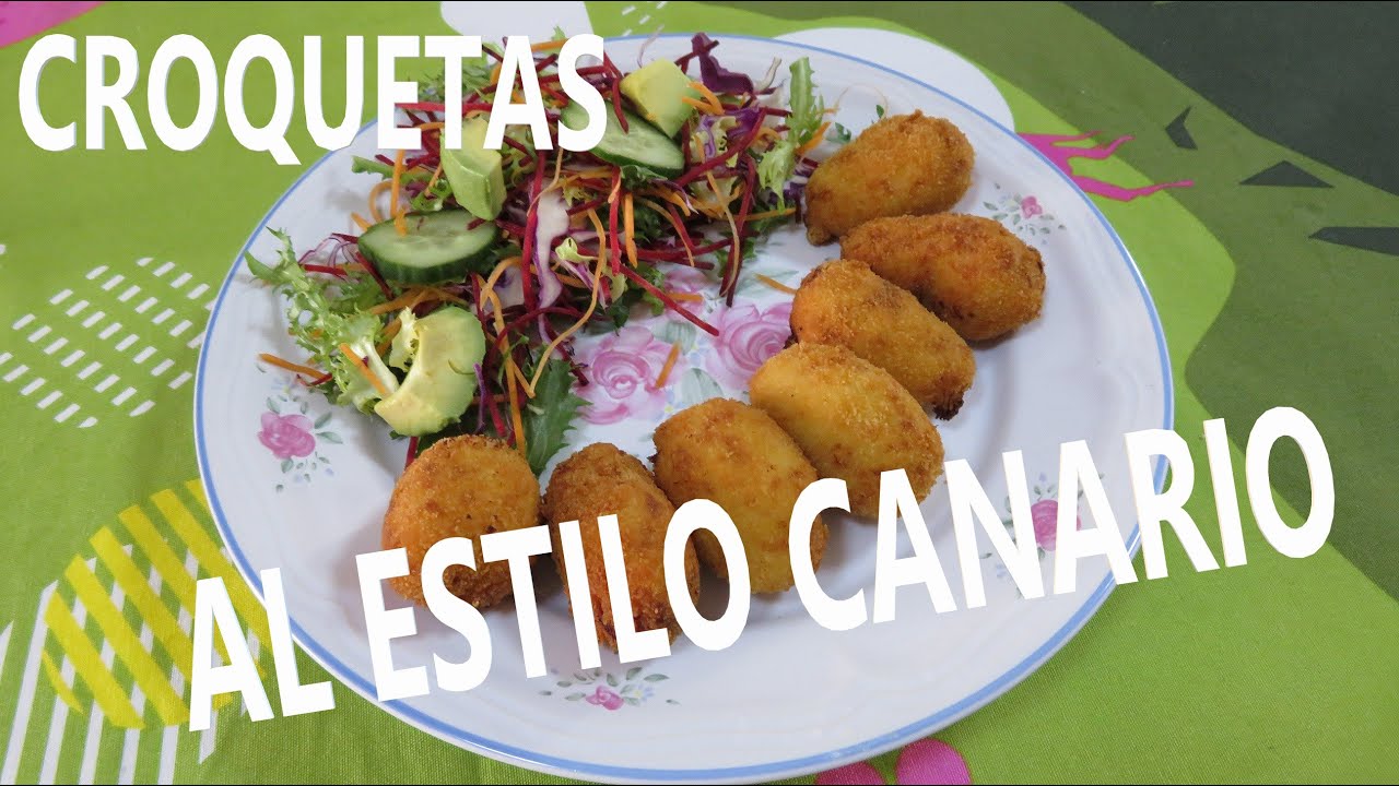 Al estilo CANARIO. La receta más sabrosa de CROQUETAS DE POLLO