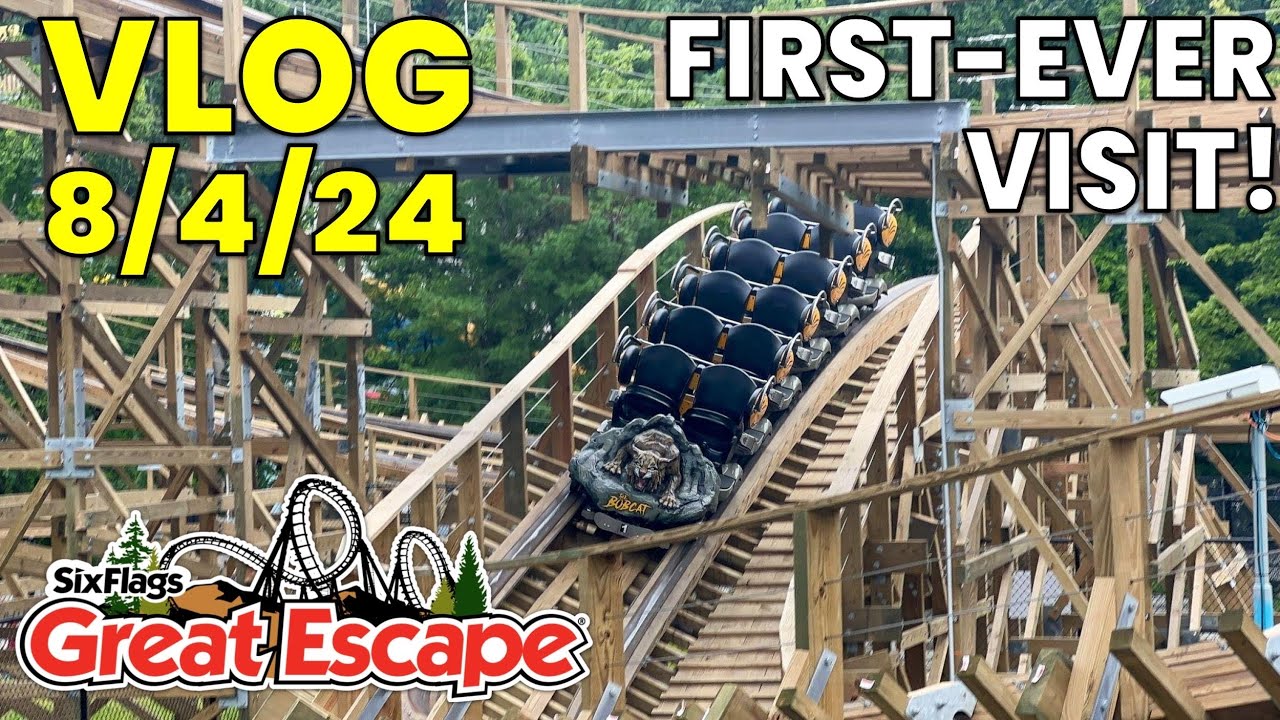First EVER Visit to Six Flags Great Escape! | Vlog 8/4/24
