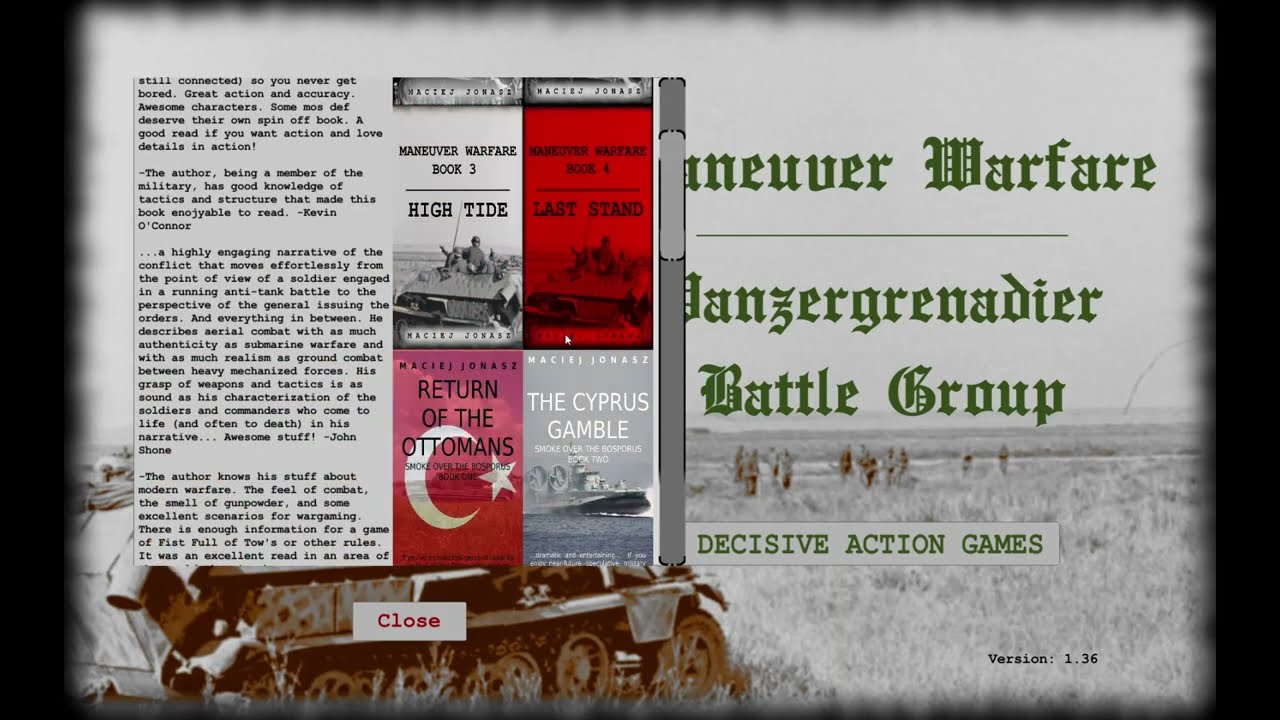Zagrajmy w Maneuver Warfare, scenariusz 