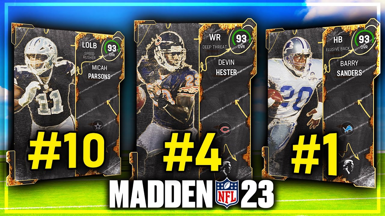 TOP 10 ALL MADDEN CARDS in Madden 23 Ultimate Team