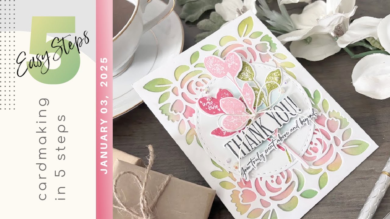 Handmade Thank You Cards: 5-Step Tutorial (Papertrey Ink December 2025)