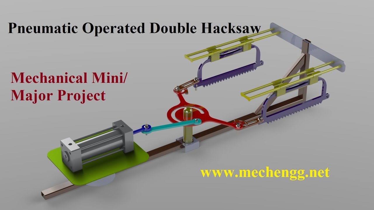 Pneumatic Operated Double Hacksaw Mini Mechanical project