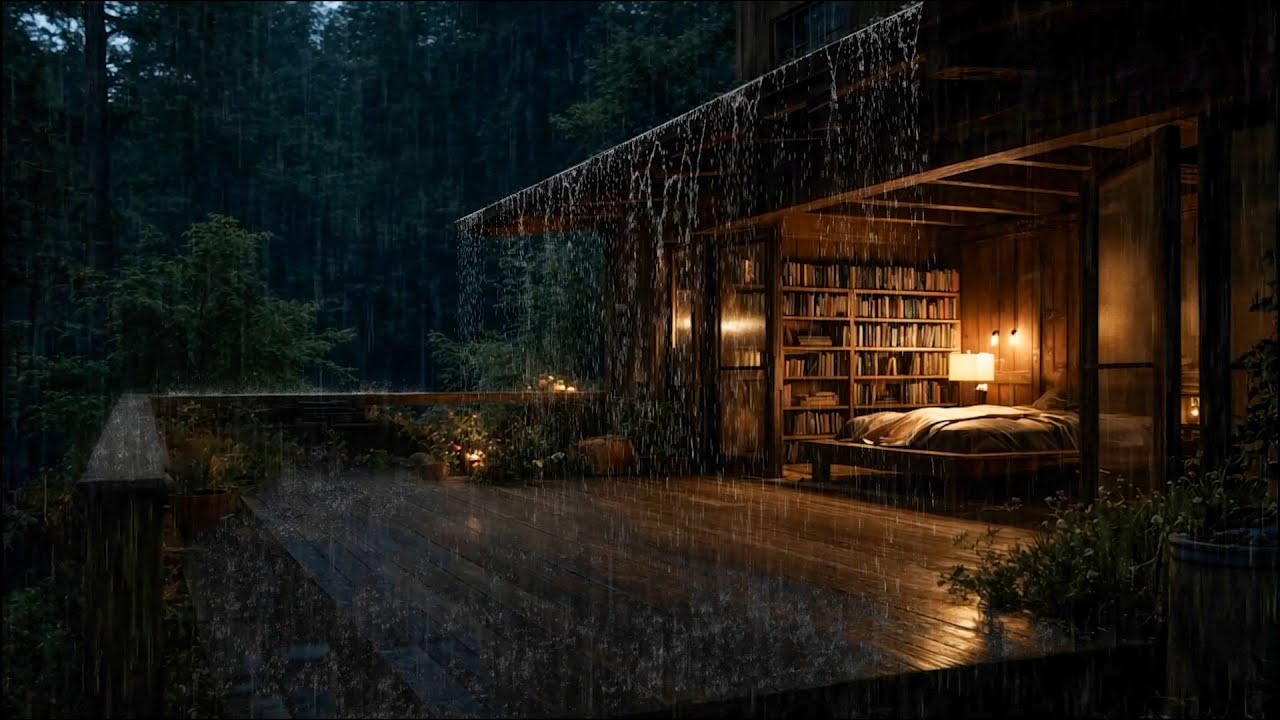Serene Rain in the Forest 🌲 Soothing Piano and Nature Ambience for Better Sleep Tonight