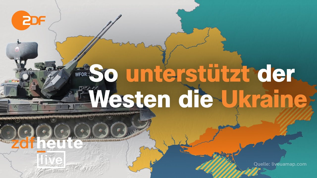Ukraine-Gipfel in Ramstein: Lambrecht und Austin zu Milit&auml;rhilfe & Gepard-Panzern | ZDFheute live