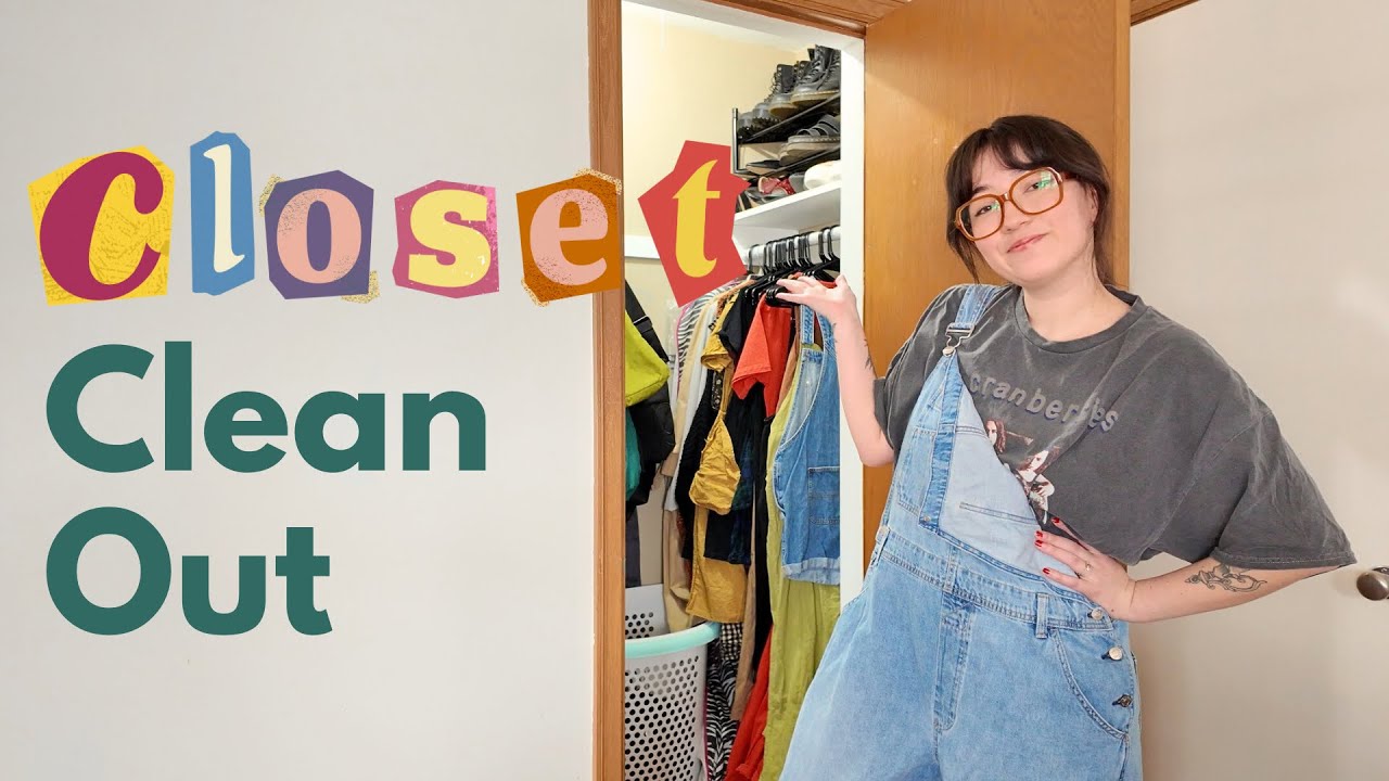 Closet Clean Out ✨ Declutter my closet with me 🖤