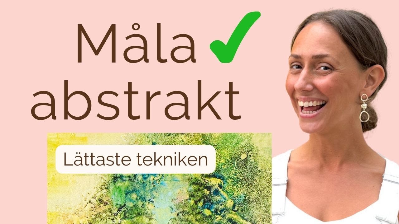 Hur du lyckas måla abstrakt. Enkel teknik med struktur. Garanterat snyggt! Måla akryl för nybörjare.