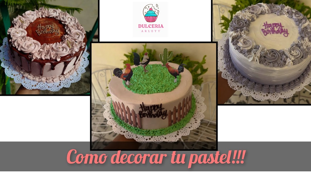 Como decorar tu pastel rápido y fácil. Nivel principiante!!! #dulceria #pastel  #cakedecorating 