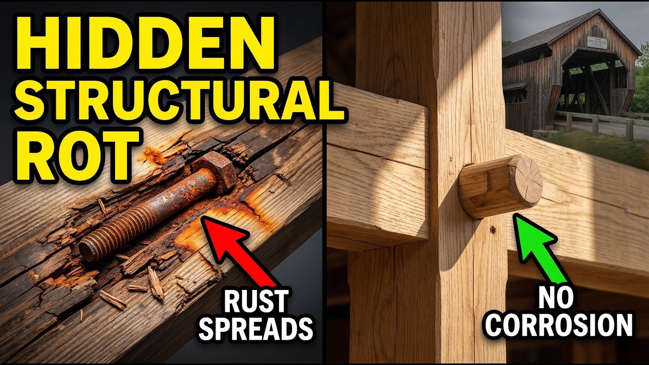 “Why Old Wooden Bridges Lasted 200 Years — And Modern Steel Bolts Are Quietly Destroying Timber”
