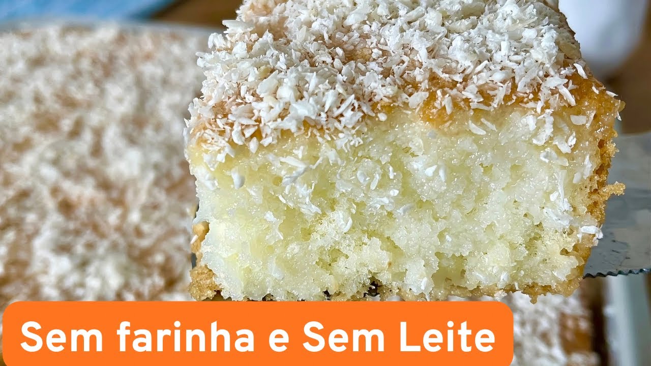 SEM LEITE E SEM FARINHA DE TRIGO! Esse bolo fica tão fofinho que parece TOALHA FELPUDA