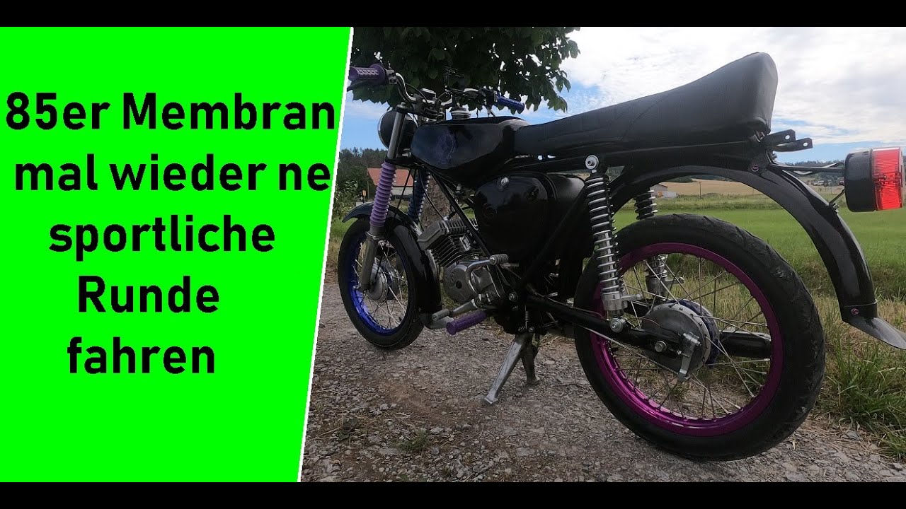 Simson Tuning schnellster 30PS 85ccm Membran Zylinder RH85  PVL Vforce4R 34mm Polini  #CO2radtechnik