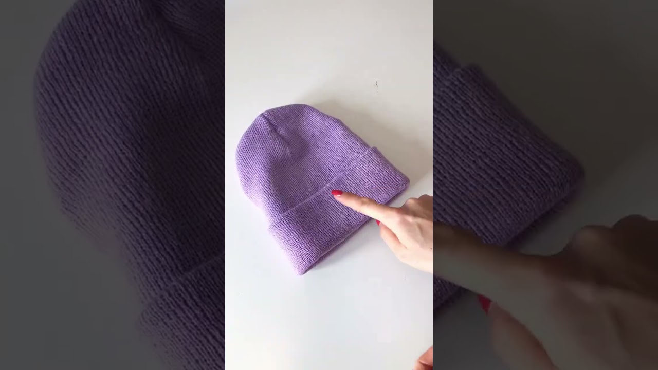How to embroider beanies with a single needle machine 😻 