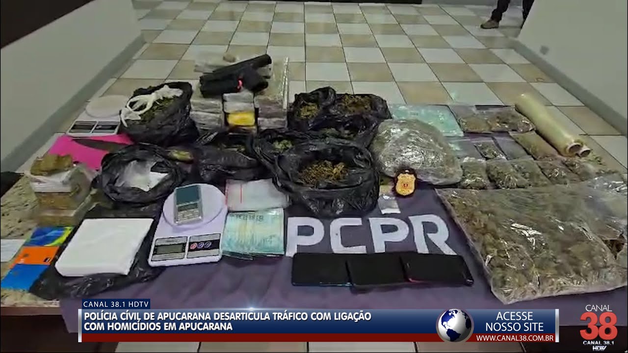 POLÍCIA CIVIL DE APUCARANA DESARTICULA TRÁFICO COM LIGAÇÃO COM HOMICÍDIOS EM APUCARANA