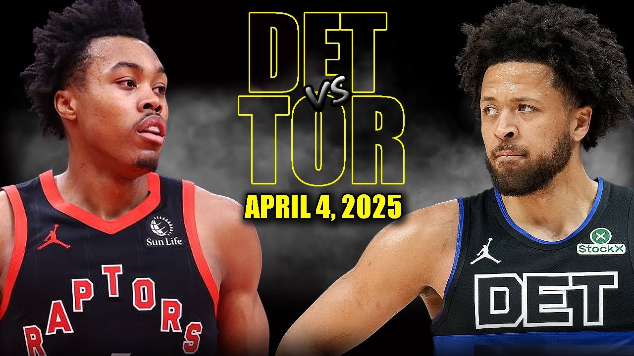 Toronto Raptors vs Detroit Pistons Full Game Highlights - April 4, 2025 | NBA Regular Season