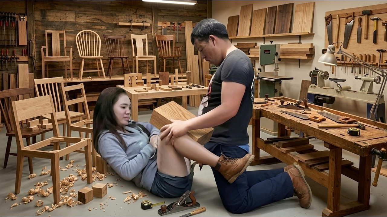 Time lapse video  Life with a man in a bamboo house   building a new life #wood #woodworking #bamboo