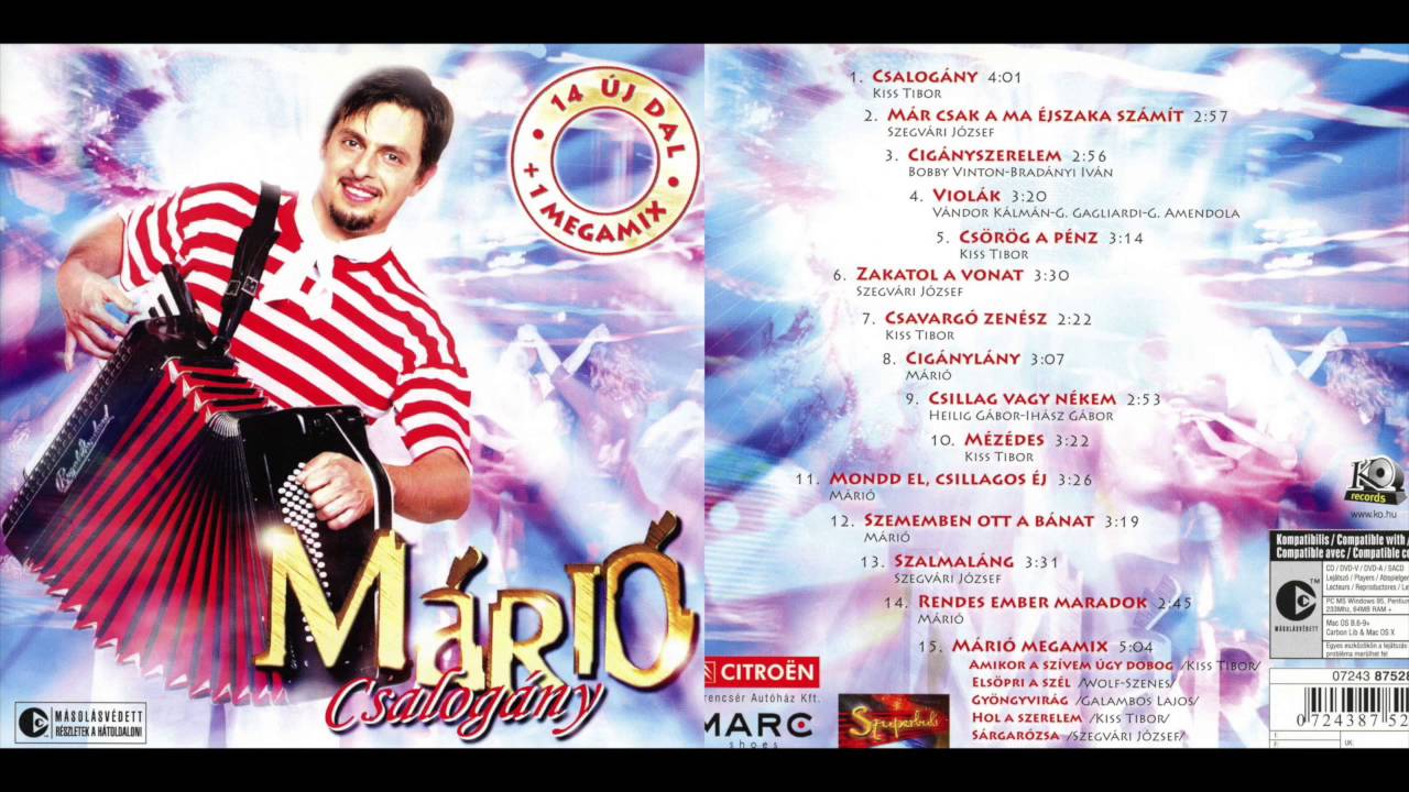 Márió - Csalogány (Teljes album)