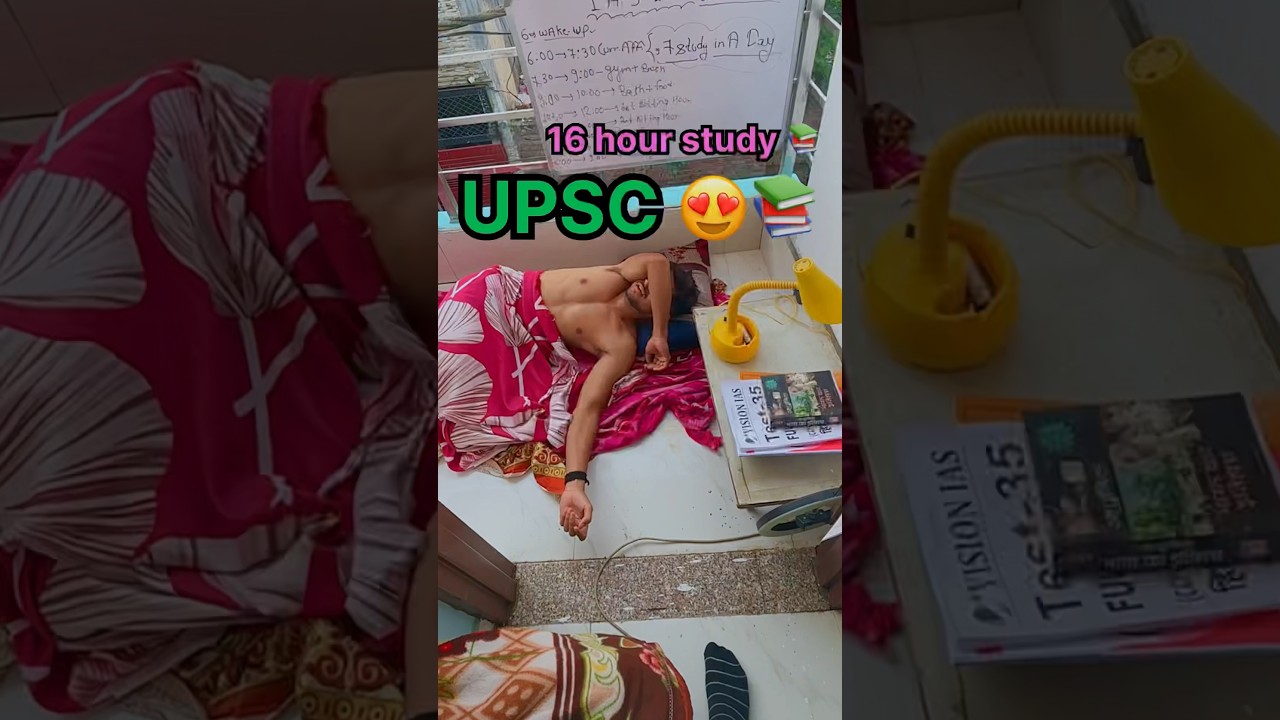 UPSC Study Vlog 📚😍 #study #upsc
