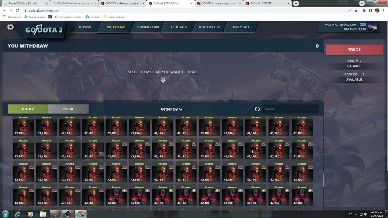 GRATIS DOTA 2  GODOTA2 COM &iquest;C&Oacute;MO FUNCIONA? EXPLICADO 2064🤑