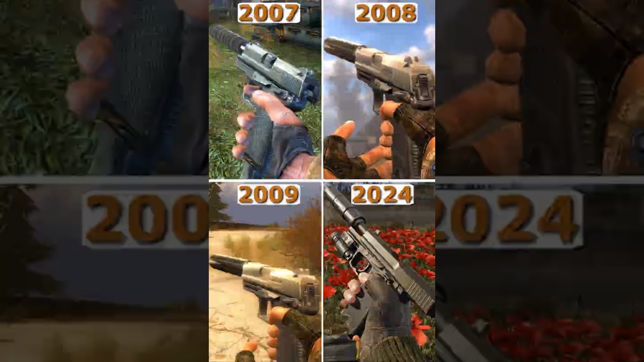 ☢️ USP in Every STALKER Game! 2007 &rarr; 2024 #Shorts #Stalker2 #games #stalker
