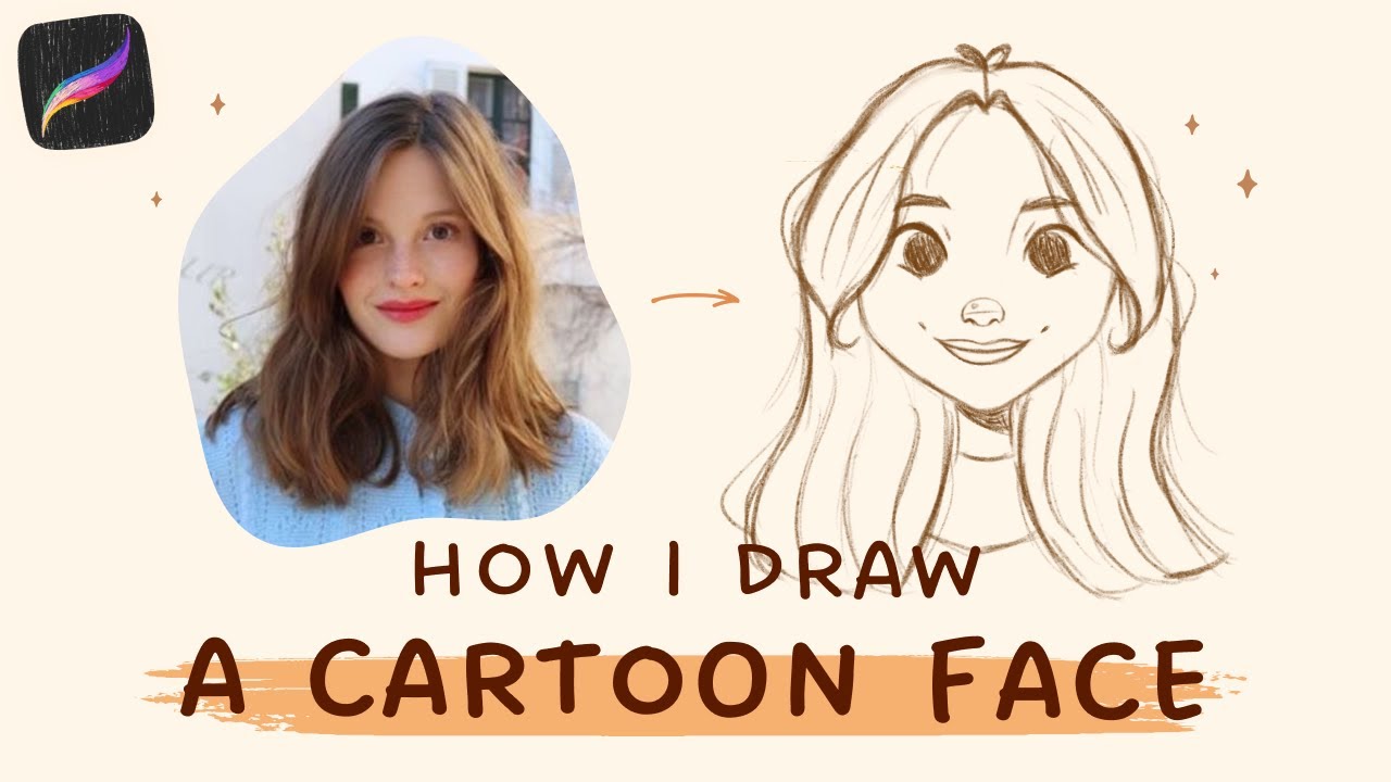✏️ how to draw a cartoon character from reference in procreate (updated) 👩
