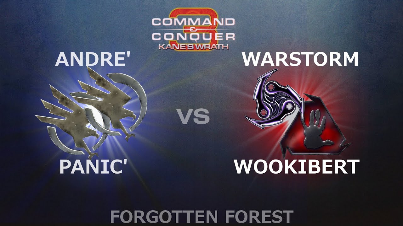 C&C3: Kane's Wrath 2v2 - PANIC^ (GDI) & Andre' (GDI) vs. WarStorm (T59) & Wookibert (BH)