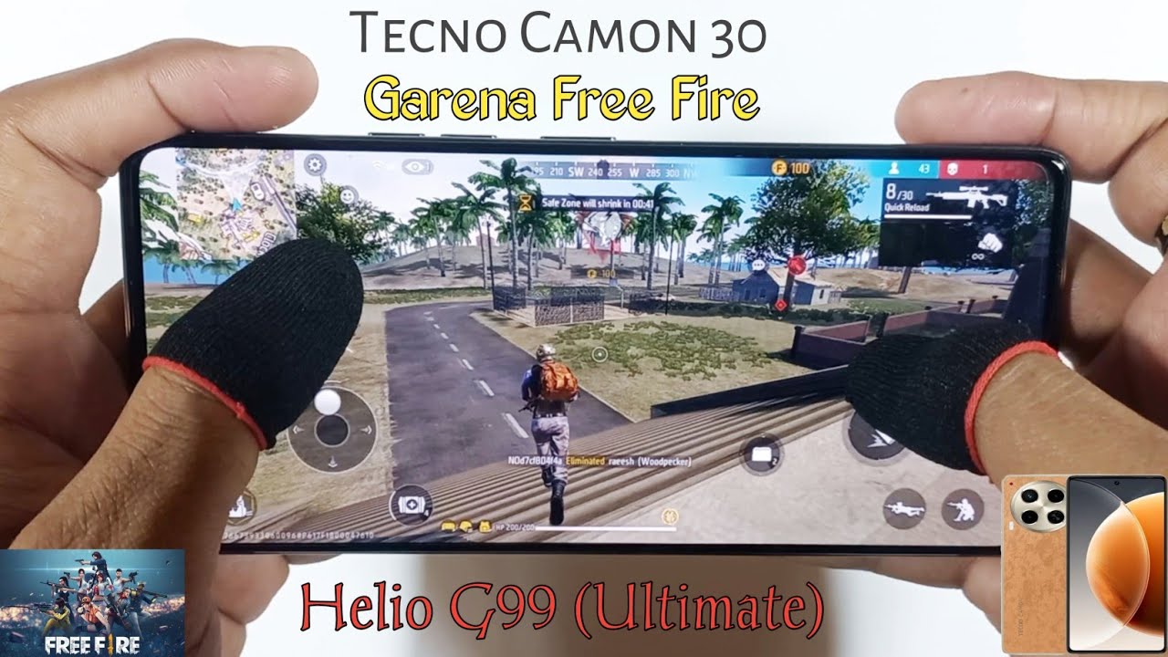 Tecno Camon 30 Game Play & Review | Garena Free Fire, Graphics Test, 2.2Ghz Octa-Core, Ram 12GB